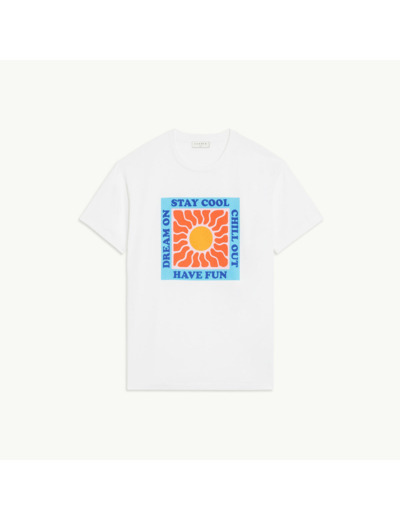 T-shirt printé en coton biologique