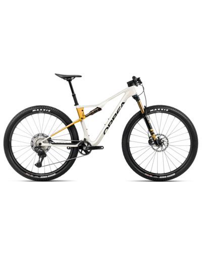 VTT tout suspendu OIZ M10 Blanc Ivoire/Jaune Bourdon
