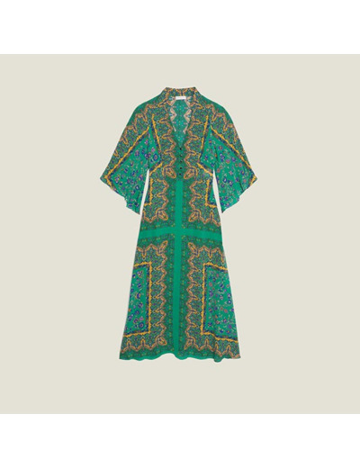 Robe kimono imprimée