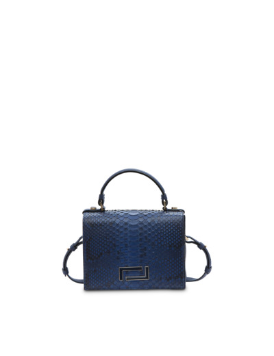 Pia de Lancel - Sac Porte Main Exotique - Bleu Petrole