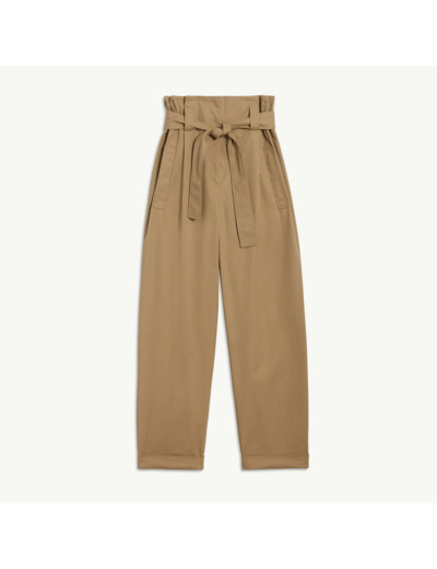 Pantalon avec ceinture à nouer