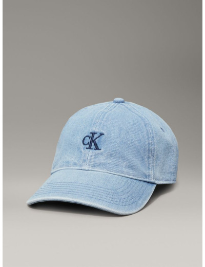 CASQUETTE EN DENIM AVEC MONOGRAMME BRODÉ