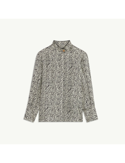 Chemise imprimée en soie