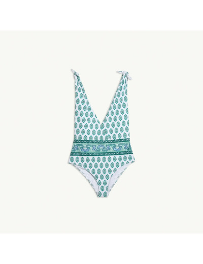 Maillot de bain imprimé à nouer