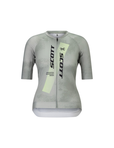 Maillot manches courtes Femme RC PRO Gris/Jaune Pastel