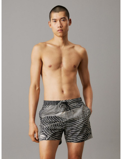 SHORTS DE BAIN IMPRIMÉS MOYENS AVEC CORDON DE SERRAGE