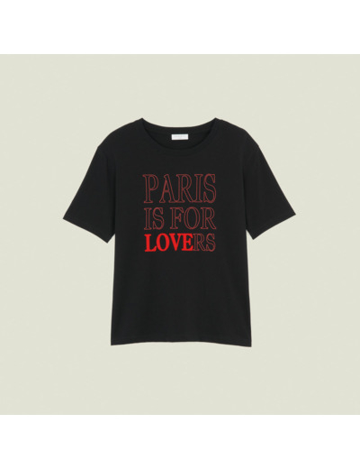 T-shirt en coton avec inscriptions