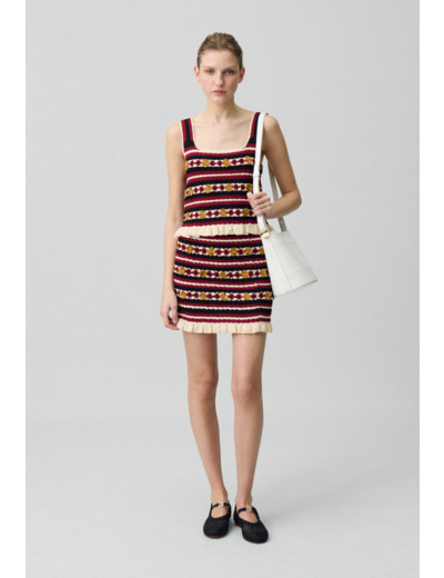 Jupe courte crochet