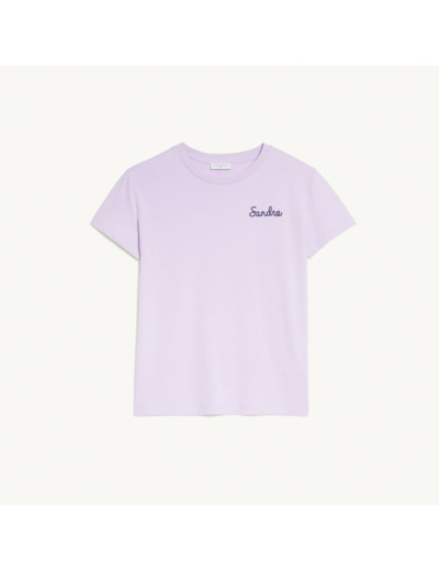 Tee-shirt à broderie chaînette Sandro