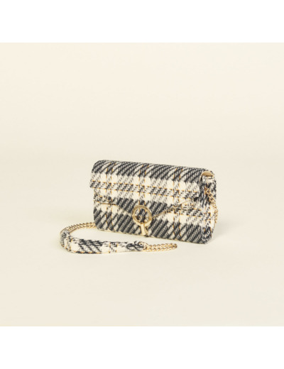 Sac pochette en tweed