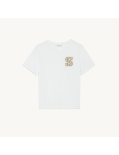 T-shirt en coton à patch S