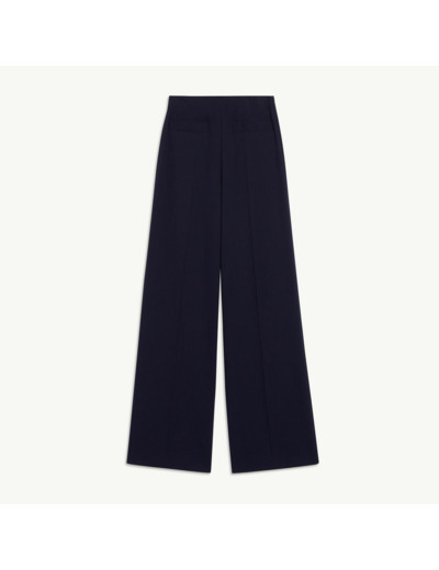 Pantalon taille haute en viscose