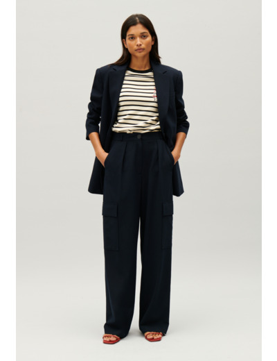 Tee-shirt marinière rayée bicolore