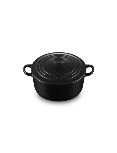 Cocotte ronde 22cm en fonte émaillée noire