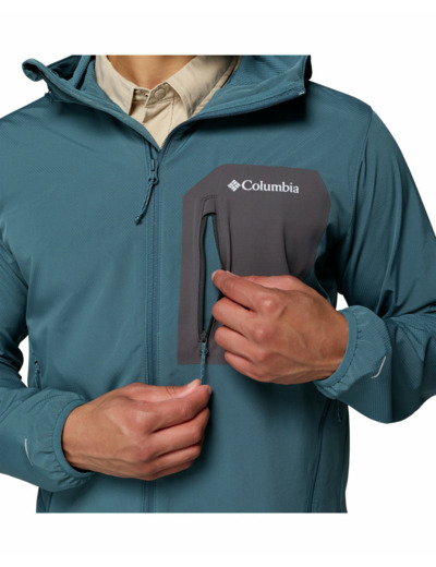 Veste Homme TALL HEIGHTS III HOODED SOFTSHELL Bleu