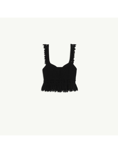 Top bustier en cochet