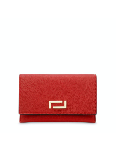 Pia de Lancel - Portefeuille combiné avec porte-cartes zippé amovible - Rouge Lancel