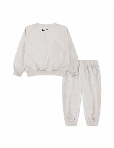 Ensemble de survetement Jeune enfant NKN E1D1 GFX FT CREW SET Gris