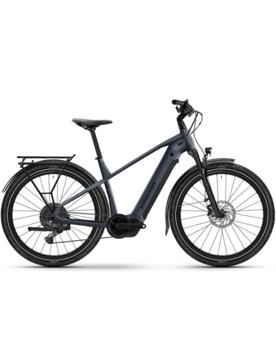 Vélo urbain/trekking électrique YUCATAN X10 HIGH Bleu Pigeon