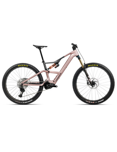 VTT tout suspendu électrique RISE LT M-TEAM 630W Rose du Désert/Carbone