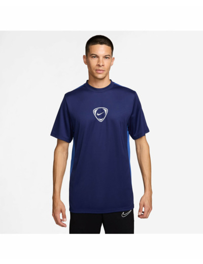 T-shirt de football Homme M NK DF ACD+ SS TOP GX HBR Bleu