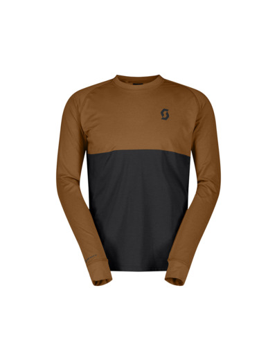 T-shirt manches longues Homme TRAIL STORM WARM LIGHT Pain Marron