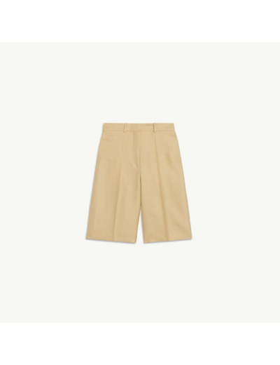 Bermuda taille haute à plis