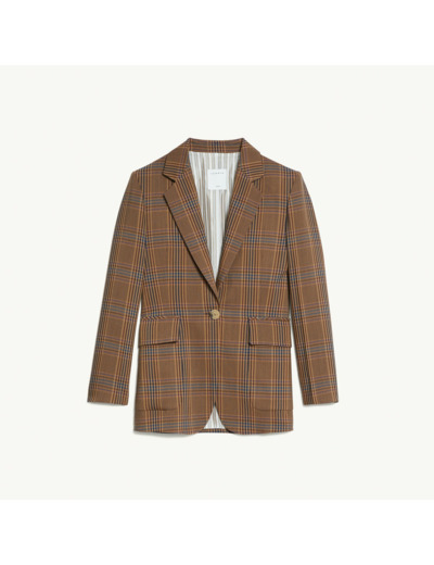 Veste tailleur à carreaux