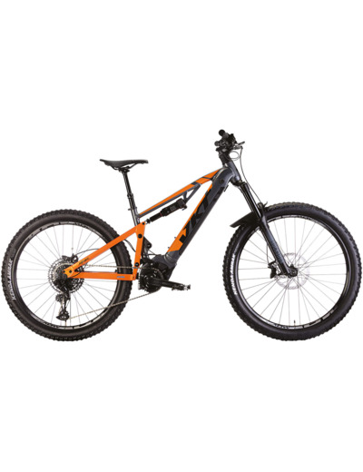 VTT tout suspendu électrique JUMBLE RACE 29/27.5 NX 1X12V 835WH Gris/Orange