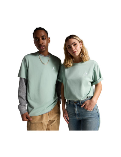 Star Chev Emb Tee Lakeside Blue