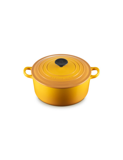 Cocotte ronde 24cm en fonte émaillée nectar