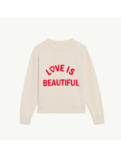 Sweatshirt au motif placé contrasté