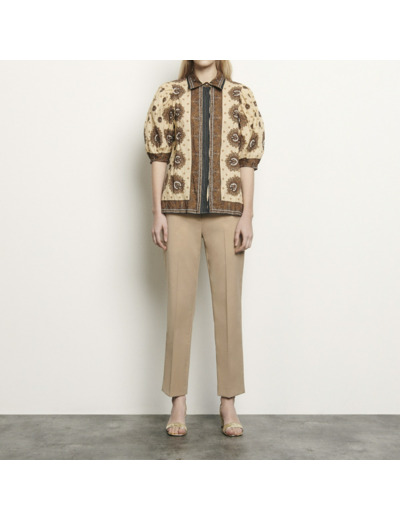 Chemise en coton imprimé