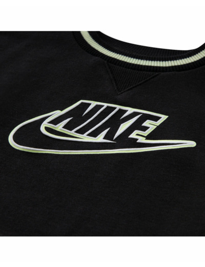 Ensemble de survetement Bébé NKN FT COLOR BLOCKED CREW SET Noir