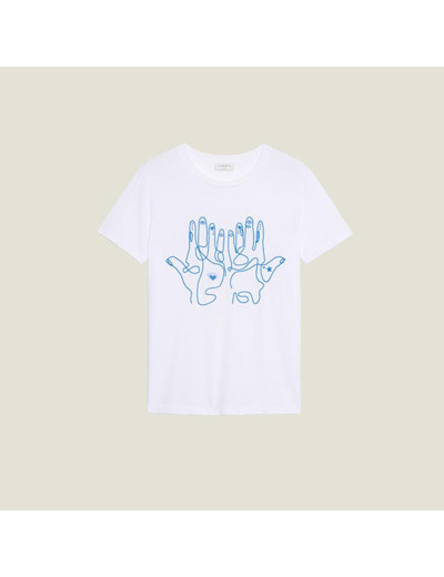 T-shirt en coton avec broderie