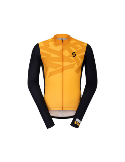 Maillot manches longues Homme RC ENDURANCE Orange Brillant/Noir