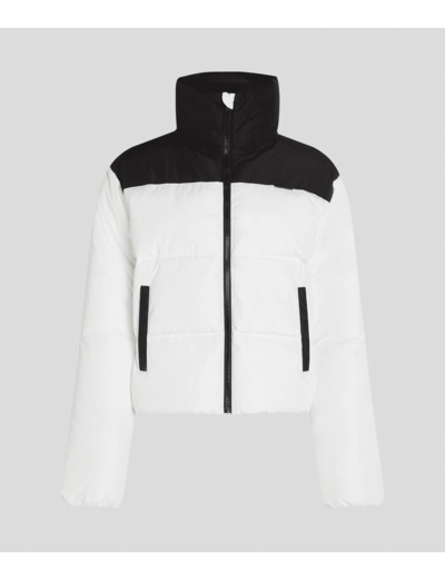 COLOR BLOCKING SHORT PUFFER