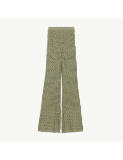 Pantalon en maille pointelle