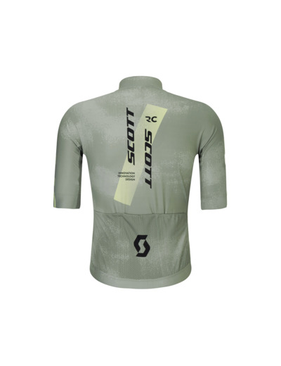 Maillot manches courtes Homme RC PRO Gris/Jaune Acide
