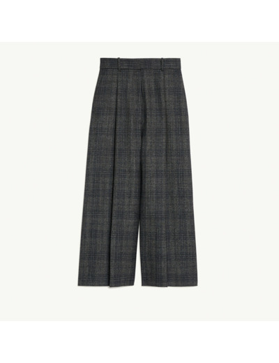 Pantalon large 7/8ème à carreaux