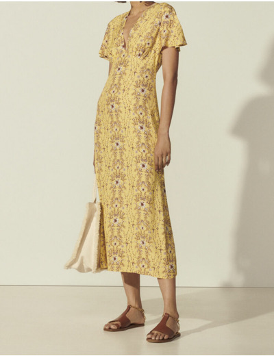 Robe longue imprimée