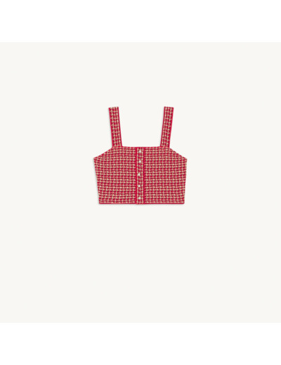 Top court en tweed fantaisie