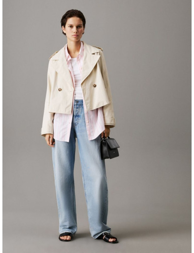 TRENCH COAT COURT EN NYLON