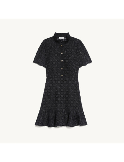 Robe manches courtes en dentelle