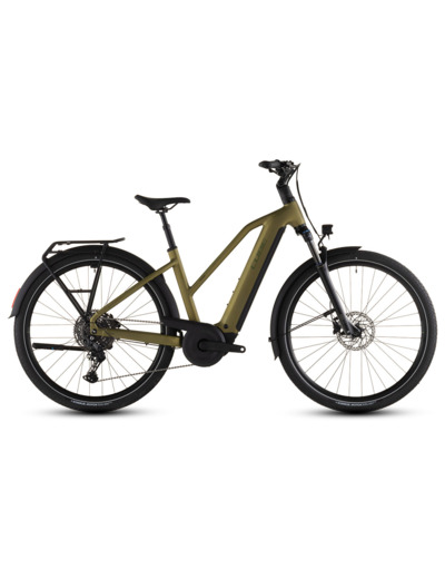 Vélo trekking électrique TOURING HYBRID PRO 800 Kaki/Noir