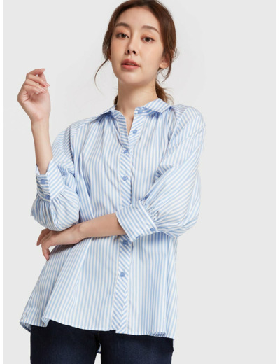 เสื้อทรงหลวมแขนยาว รุ่น 2301LLS003