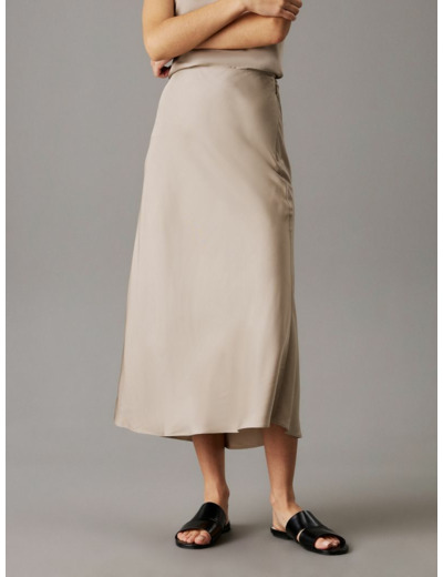 JUPE MIDI EN VISCOSE