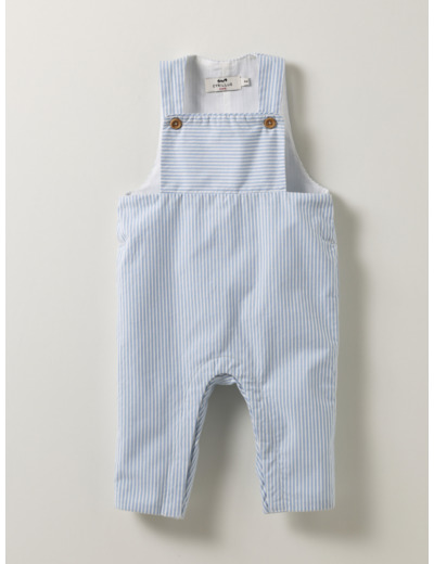 SALOPETTTE  RAYEE BLEU