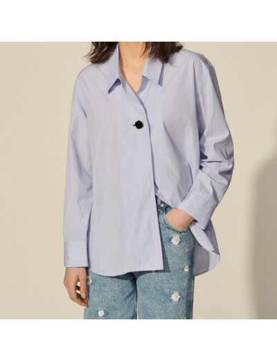 Chemise en coton rayée