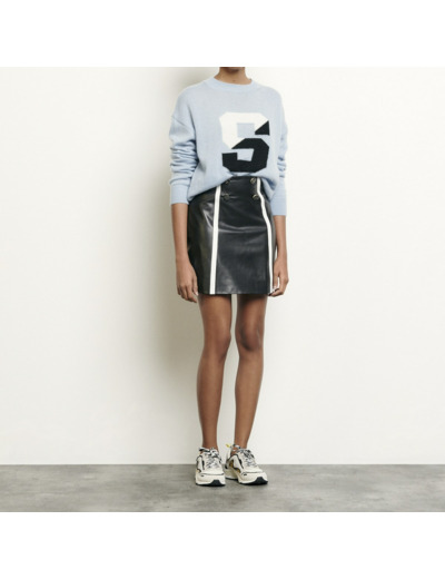 Jupe courte en cuir